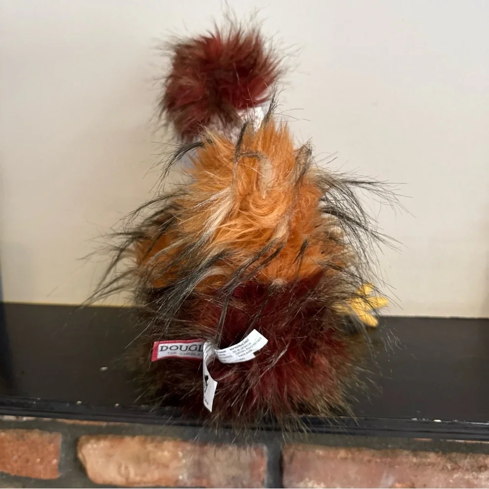 Feathered Fun Rooster Bird Toy - Red and Brown